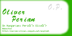 oliver perian business card